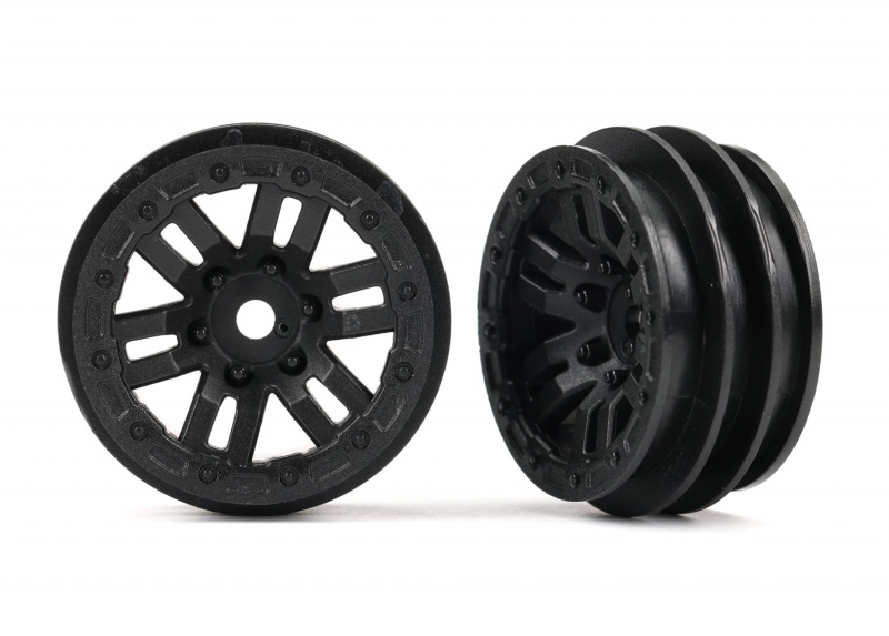 Traxxas Wheels, 1.0" (black) (2) TRX-4M