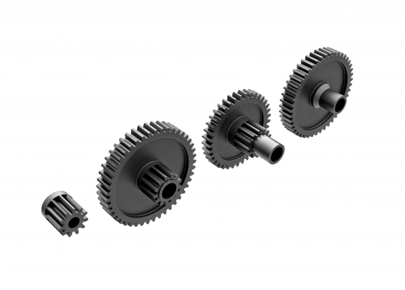 Traxxas Getriebe-Zahnräder komplett (kurze Untersetzung 40.3:1) TRX-4M