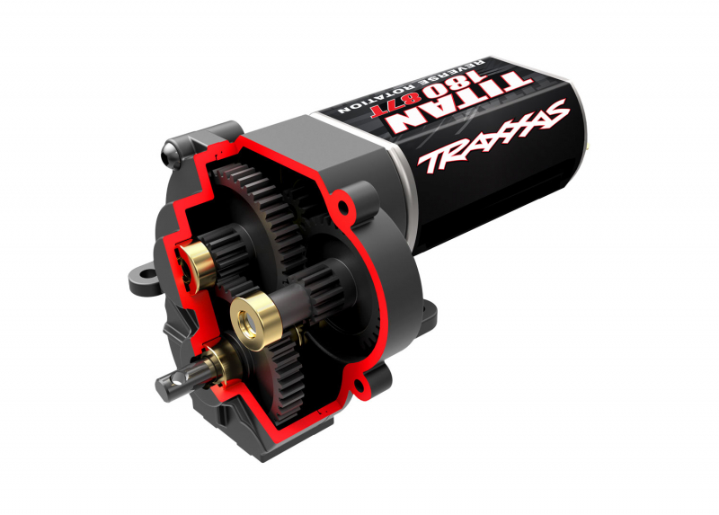Traxxas Transmission, complete (low range (crawl) gearing) ) (includes Titan® 87T motor)  TRX-4M