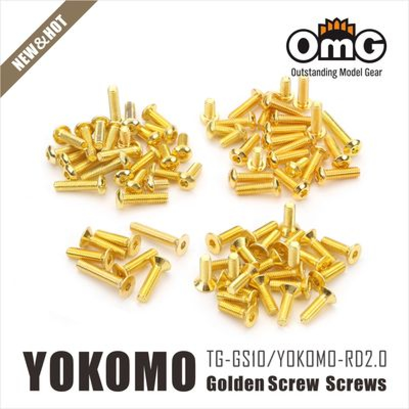 OMG Goldenes Schraubenset für Yokomo Rd 2.0 (81-teilig)