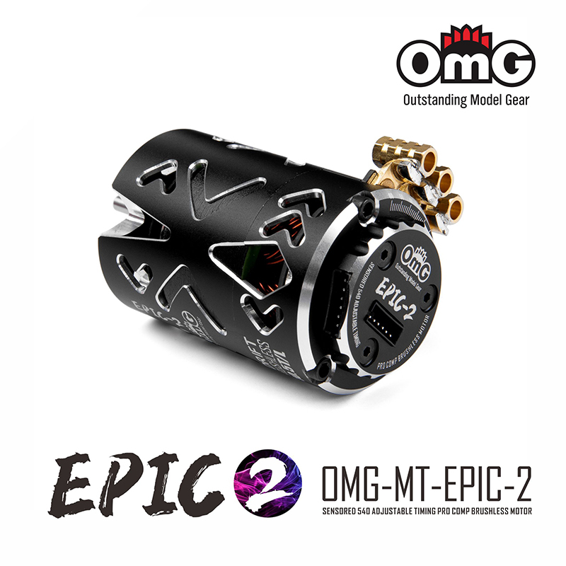 Preview: OMG Epic 2 Sensored Brushless Motor 10.5T , Timing-Adjustable, 1/10 Drift