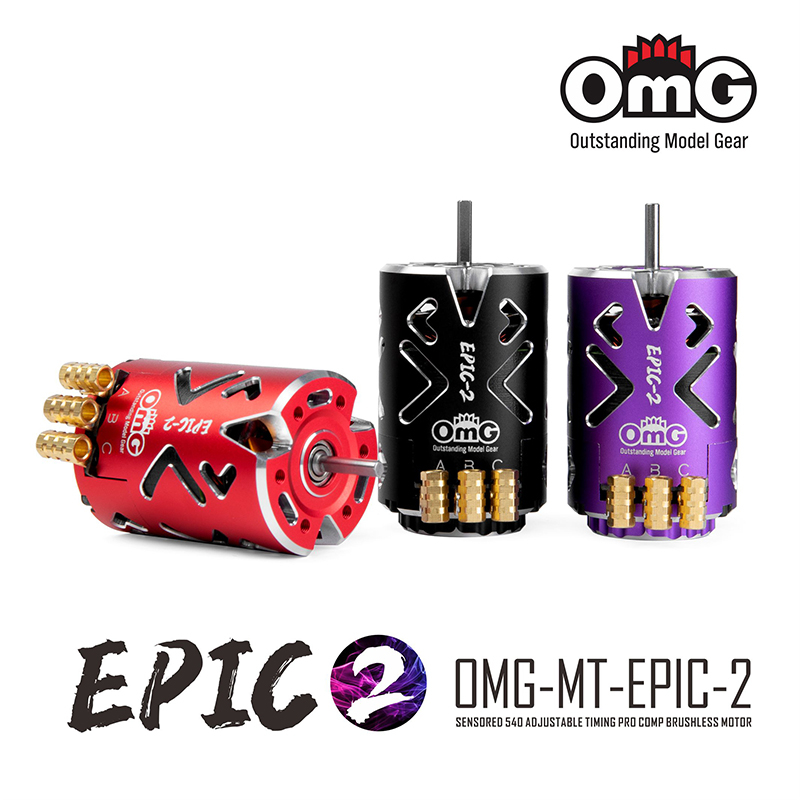 OMG Epic 2 Sensored Brushless Motor 10.5T , Timing-Adjustable, 1/10 Drift