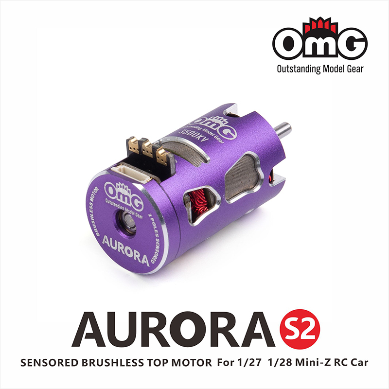 OMG AURORA 4500KV S2 Sensored Brushless Motor für 1/24 / 1/27 / 1/28 RC Cars