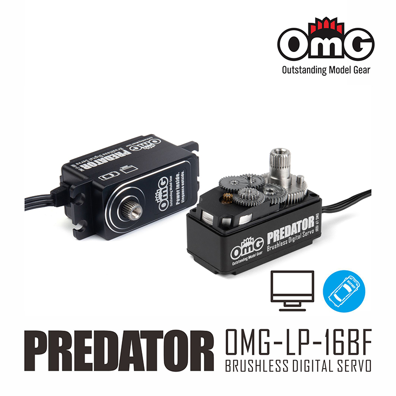 OMG PREDATOR Full Metal Brushless Digital Low Profile Drift Servo - Programierbar