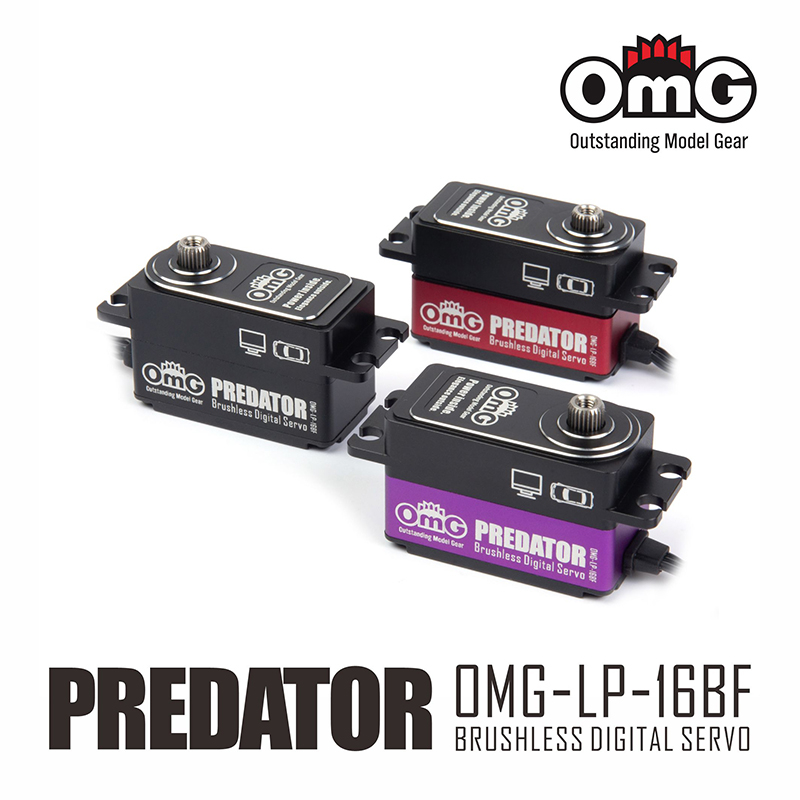 OMG PREDATOR Full Metal Brushless Digital Low Profile Drift Servo - Programierbar