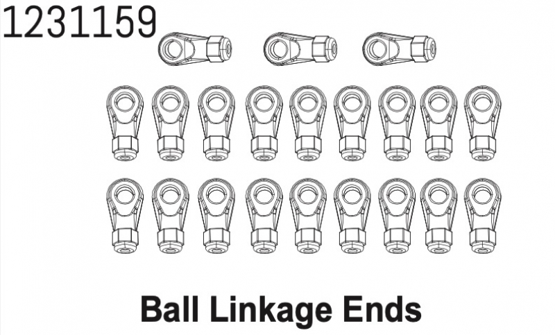 Absima Ball Ends Set CR4.4