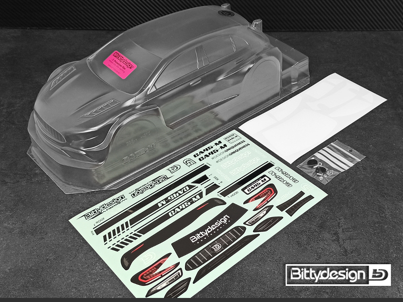 Bittydesign CA45-M 1/10 M-chassis clear body