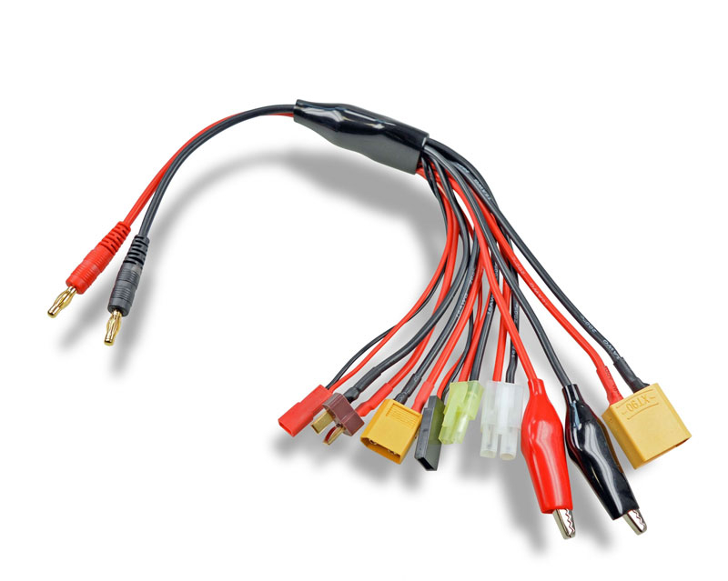 Carson Multi-Ladekabel 8 in 1, mit 4mm Bananenstecker