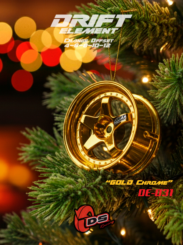 DS Racing DRIFT ELEMENT Felgen +Gold Chrome+ offset einstellbar (2)