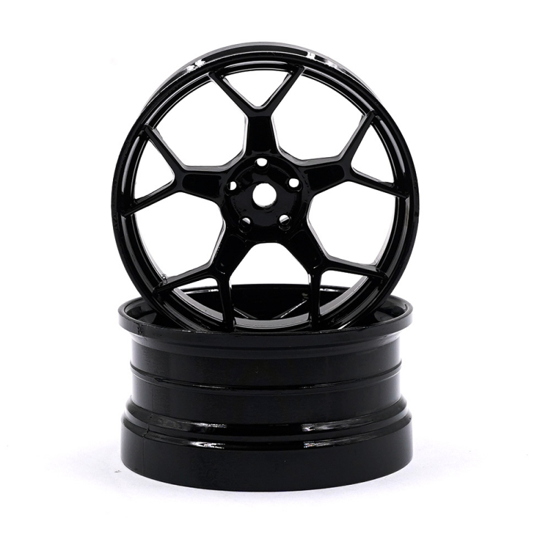 DS Racing 5Y Spoke Drift Feathery Wheel / Black Hi Gloss 2K  / +8mm offset (2pcs)