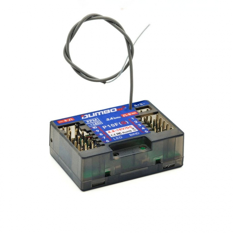 DumboRC P10FG 10 Channel Receiver with Gyro