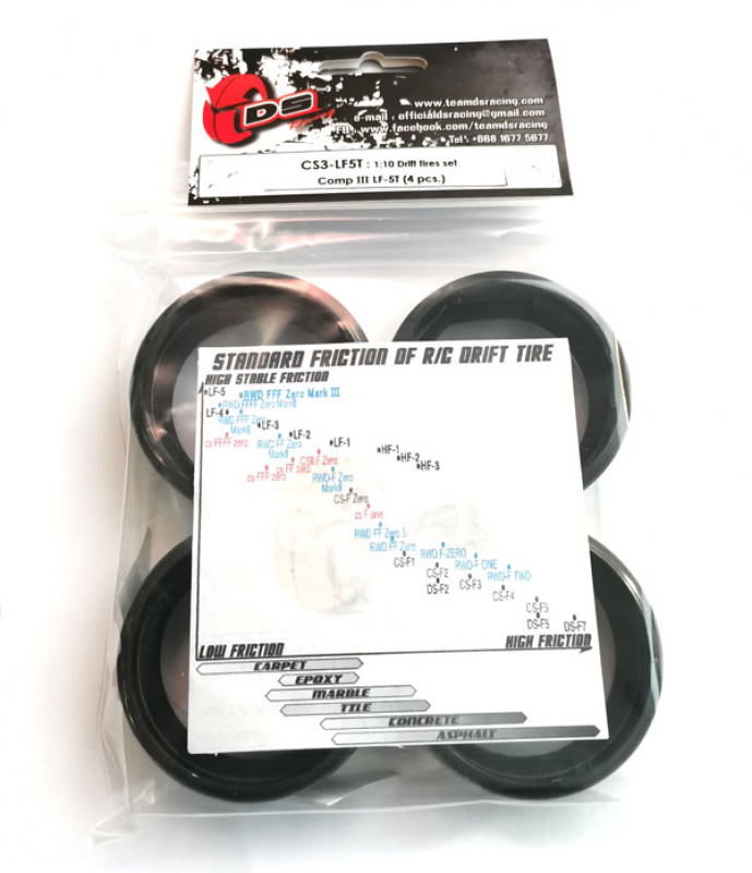 DS Racing Competition Series III LF-5T Drift tires (4)