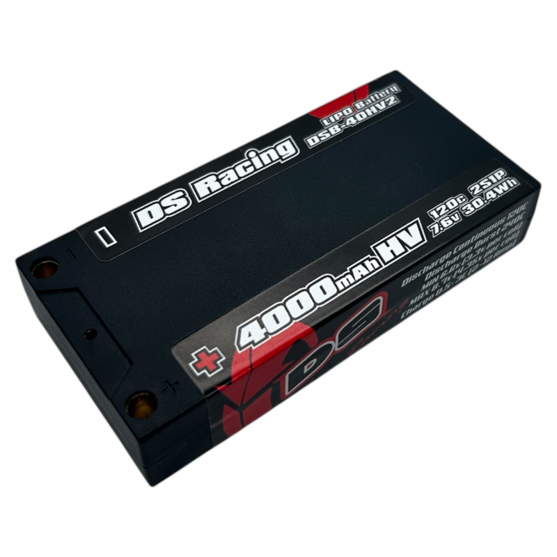 DS Racing Combo Set LiPo HV Shorty 4000mAh 7.6V 120C + Lipo Safety Pouch