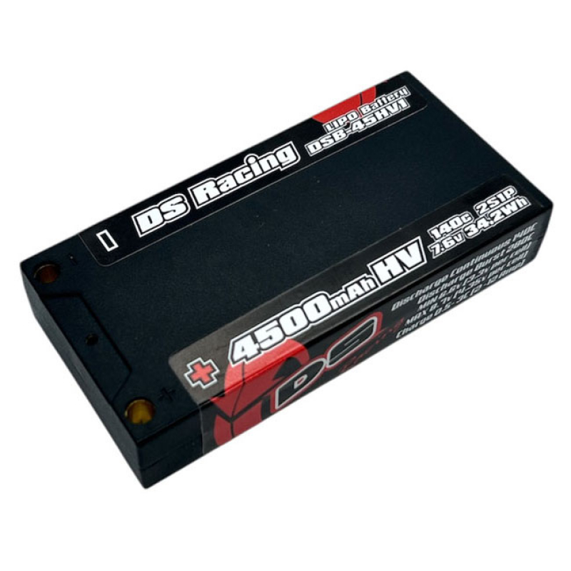 DS Racing Combo Set LiPo HV Shorty 4500mAh 7.6V 140C + Lipo Safety Pouch