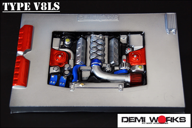 Demi Works Polycarbonate Engine Bay Type V8LS