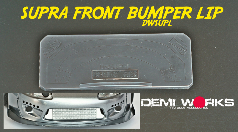 Demi Works Toyota Supra Lexan Front Bumper Lip for Tamiya Supra (51291)