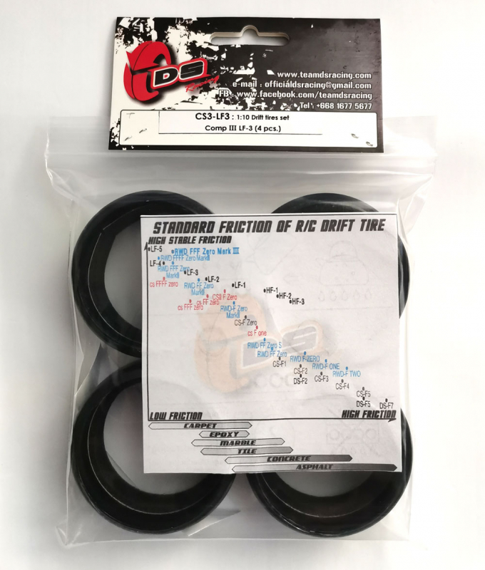 DS Racing Competition Series III LF-3 Drift tires (4)