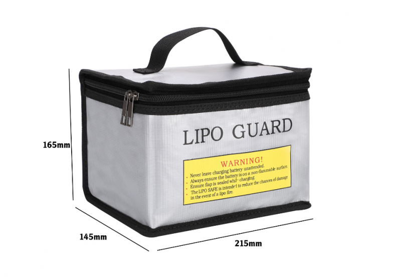 Fireproof Explosionproof Lipo Battery Safe Bag 215*145*165mm