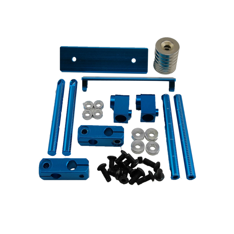 Aluminium-Magnet-Karosseriemontagesatz für 1/10 - Typ A - Blau