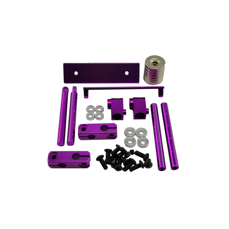 Aluminum Magnetic Body Mount Set for 1/10 Onroad Cars - Type A - Purple