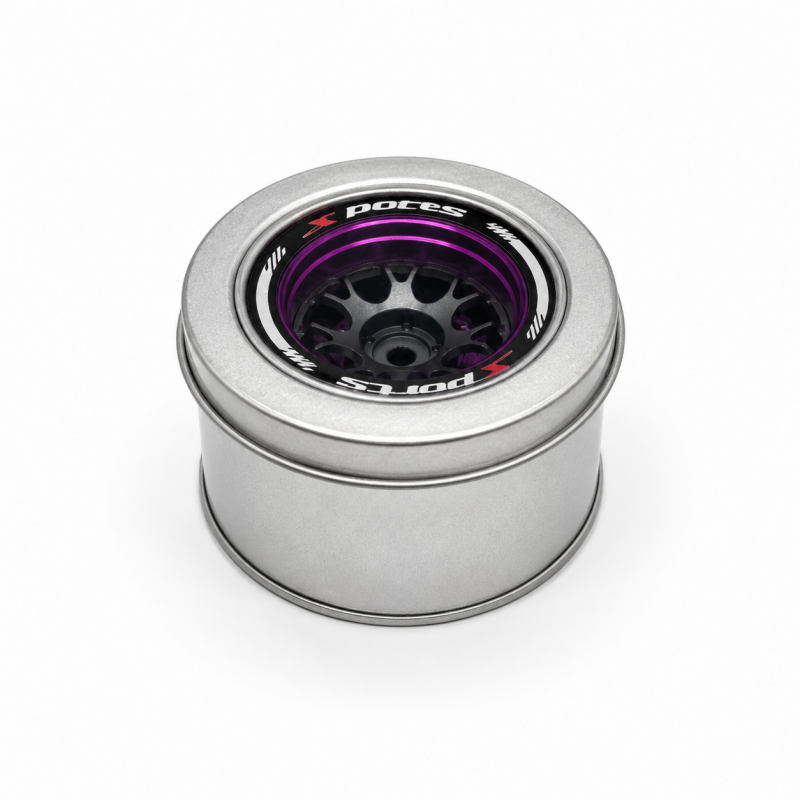 Aluminium-Lenkrad für RC-Fernsteuerungen  Purple – Sanwa, Futaba, NB4, 7PX, X9