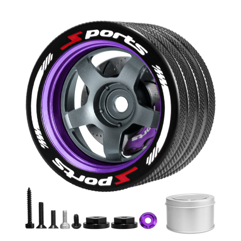 Aluminium-Lenkrad für RC-Fernsteuerungen Purple – Sanwa, Futaba, NB4, 7PX, X9