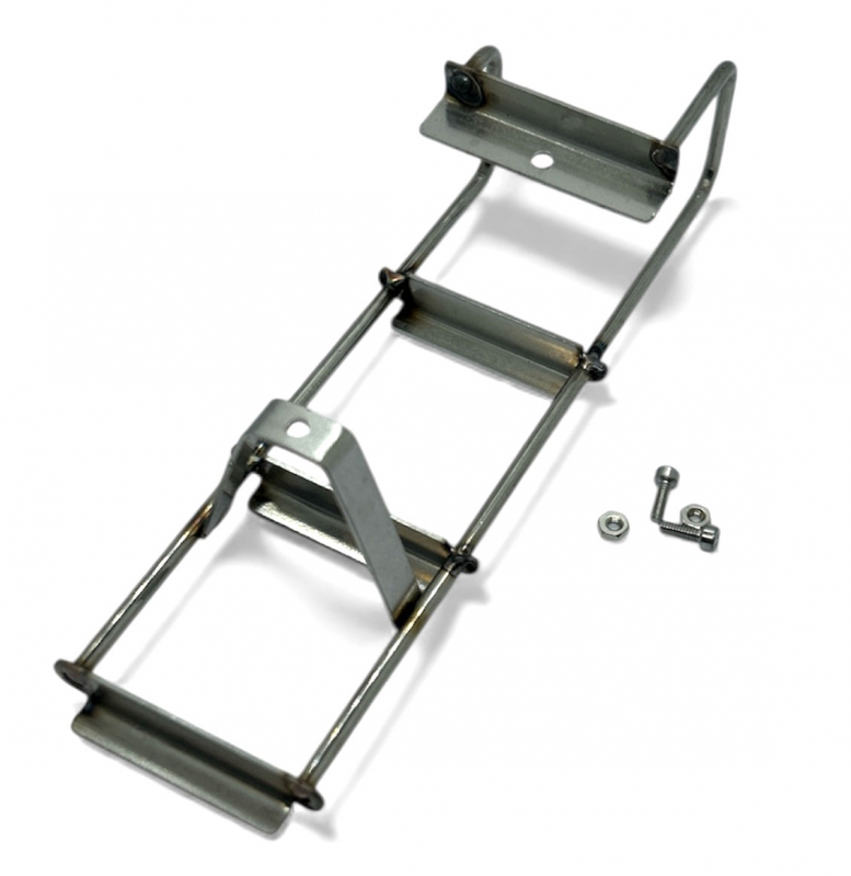 Preview: RC-Car Metall-Heckleiter 124x110x26mm Silber