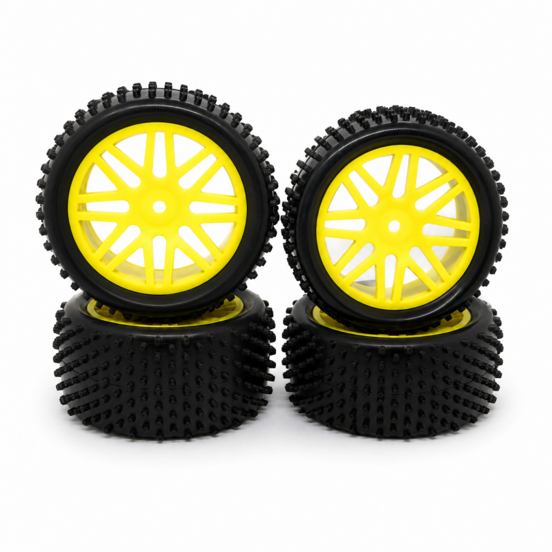 1/10 Off-Road Buggy V-Line Reifen-/Felgenset (Gelb)