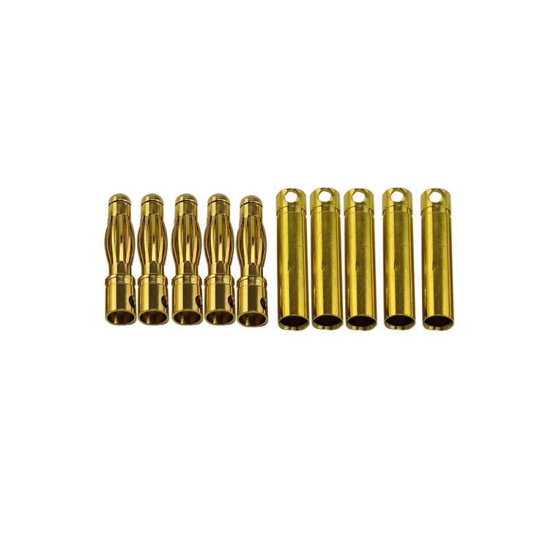 4.0mm Goldkontaktstecker - 5 Paar