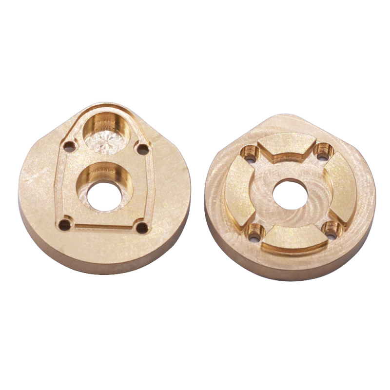 Brass Counterweight Front&Rear Axle Pionion Gear Cover A Style 1set für SCX10 III, Capra 1.9