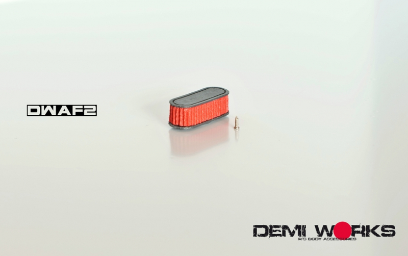 Demi Works Scale Oval Air Filter red