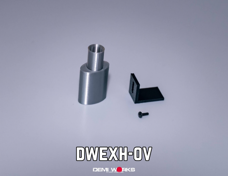 Demi Works Scale Single Oval Exhaust - Silver