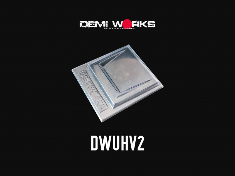 Demi Works Universal Hood Vent Type2 (Lexan) + sticker