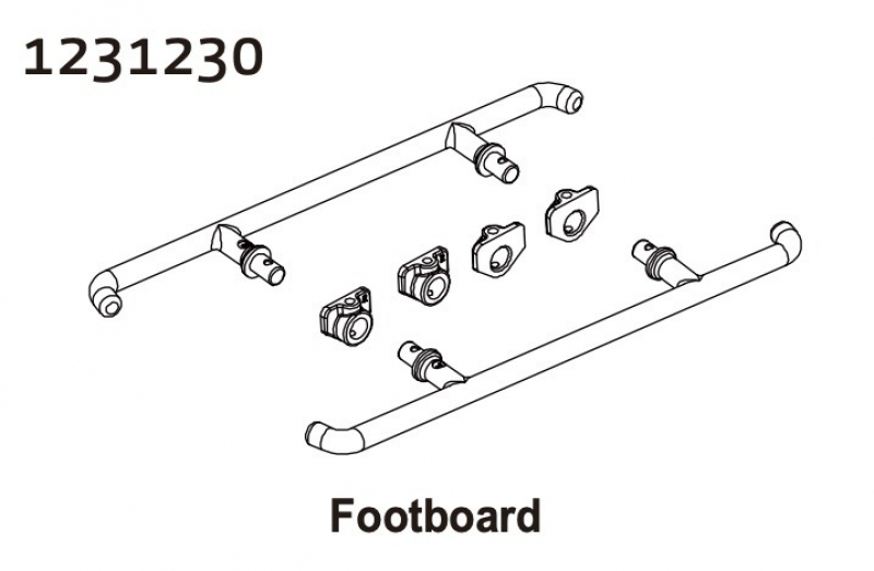 Absima Footboard CR4.4 PATROL