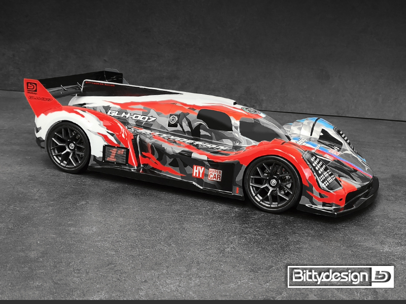 Preview: Bittydesign GLH007 1/10 LMH 190mm Karosserie
