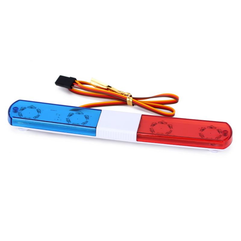 LED police light red / blue 145mm