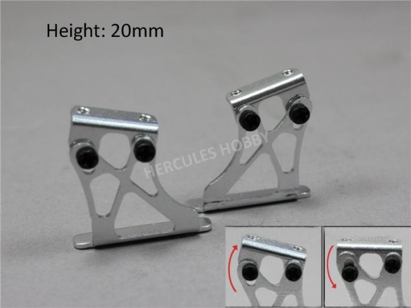 Wing Mount 20mm for 1/10 Onroad (Silver)