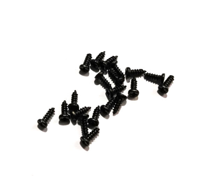 Demi Works –M1.4x4mm Micro Size Self Tapping Screw Black Color  (20)