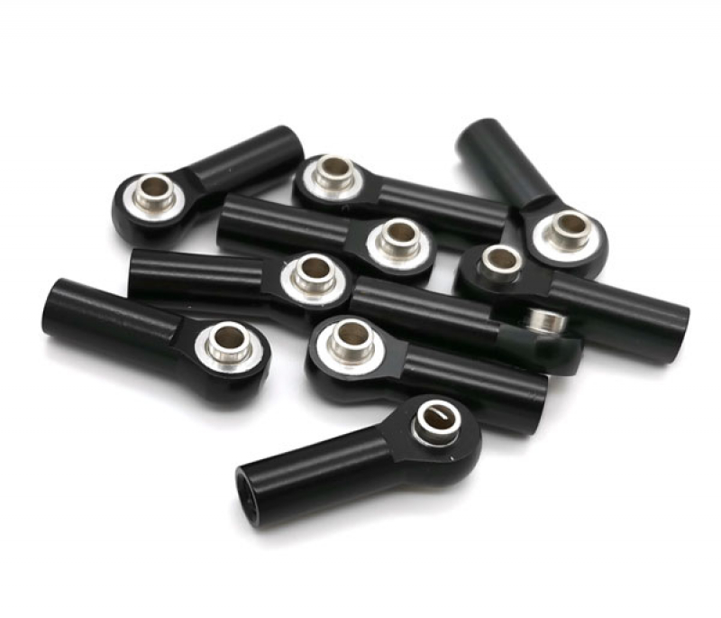 M3 Rod Ends 26.5x5.5mm - black- 10pcs