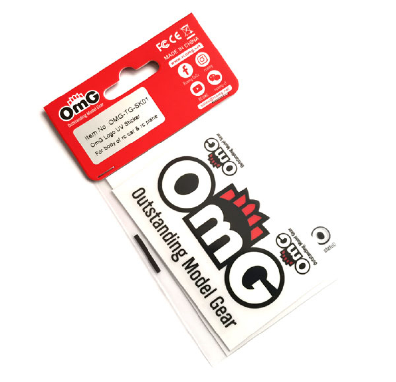 OMG Logo UV Sticker