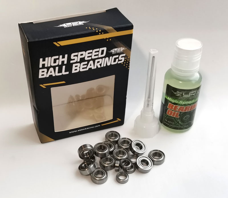 Bearing Set with Bearing Oil For Tamiya M06 Chassis