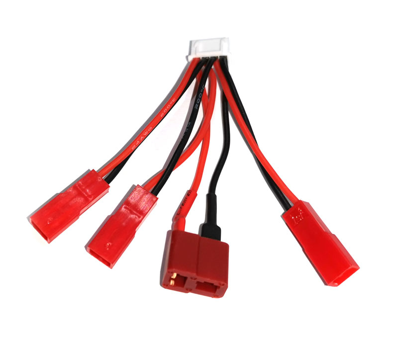 T Plug to JST adapter 24AWG Silicone Wire L=50mm