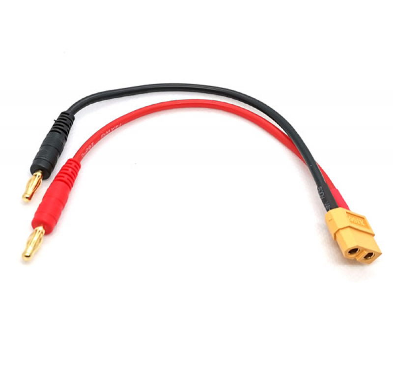 XT60 Female To 4mm Plug Charge Cable Connector Wire