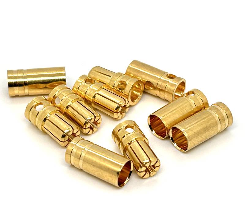 6.0mm Goldkontaktstecker - 5 Paar