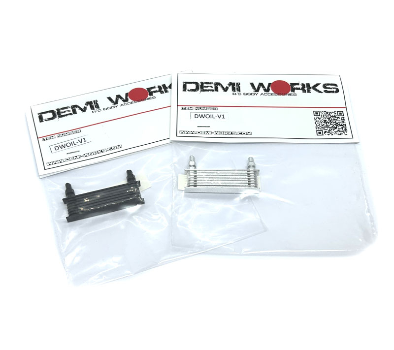 Demi Works Scale Oilcooler (black, silver)