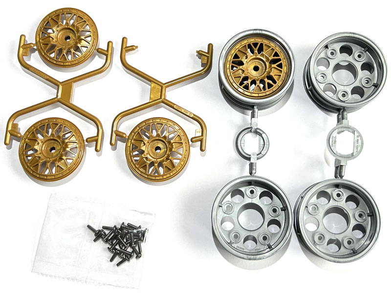 Tamiya 1/10 Felgen Set 26mm Grau/Gold 4 Stück