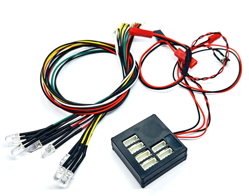6 Slot Flashing Led Light Kit für 1/10 Onroad, Drift