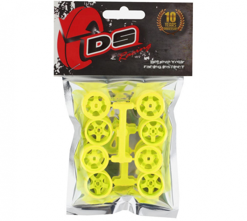 DS Racing Mini-Z Rim 11mm Wide Flu-Yellow  - 8 pcs