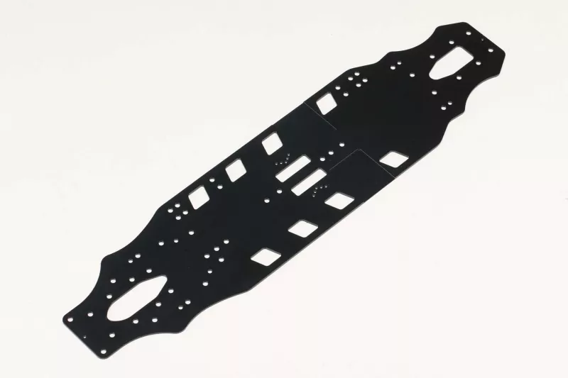 Yokomo Main chassis (1.2mm/Black) for MS2.0/MS2.1