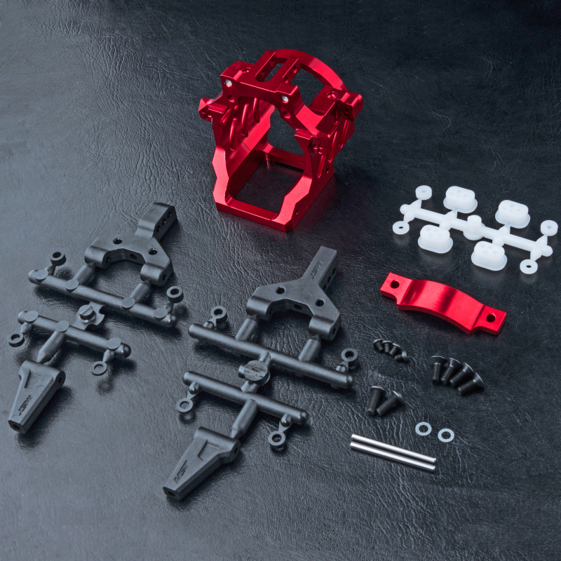 MST FXX 2.0 Alum. Motor mount set (red)